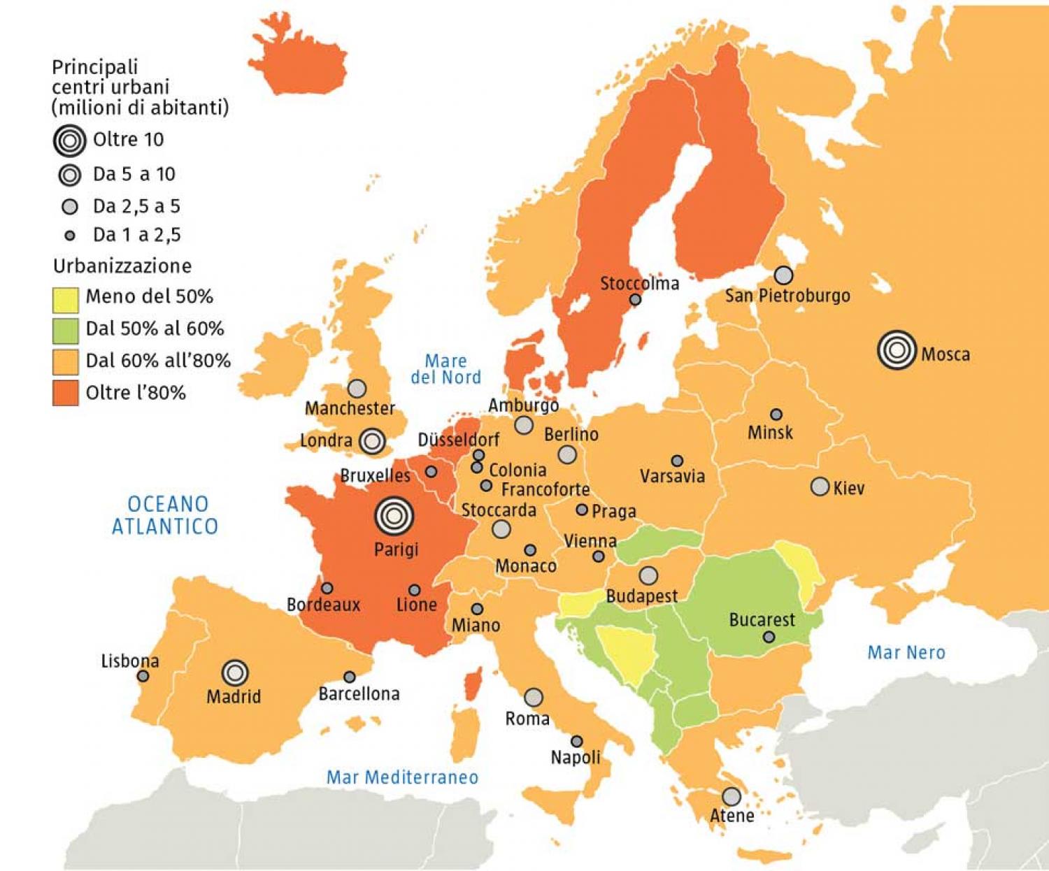Popolazione e città d’Europa