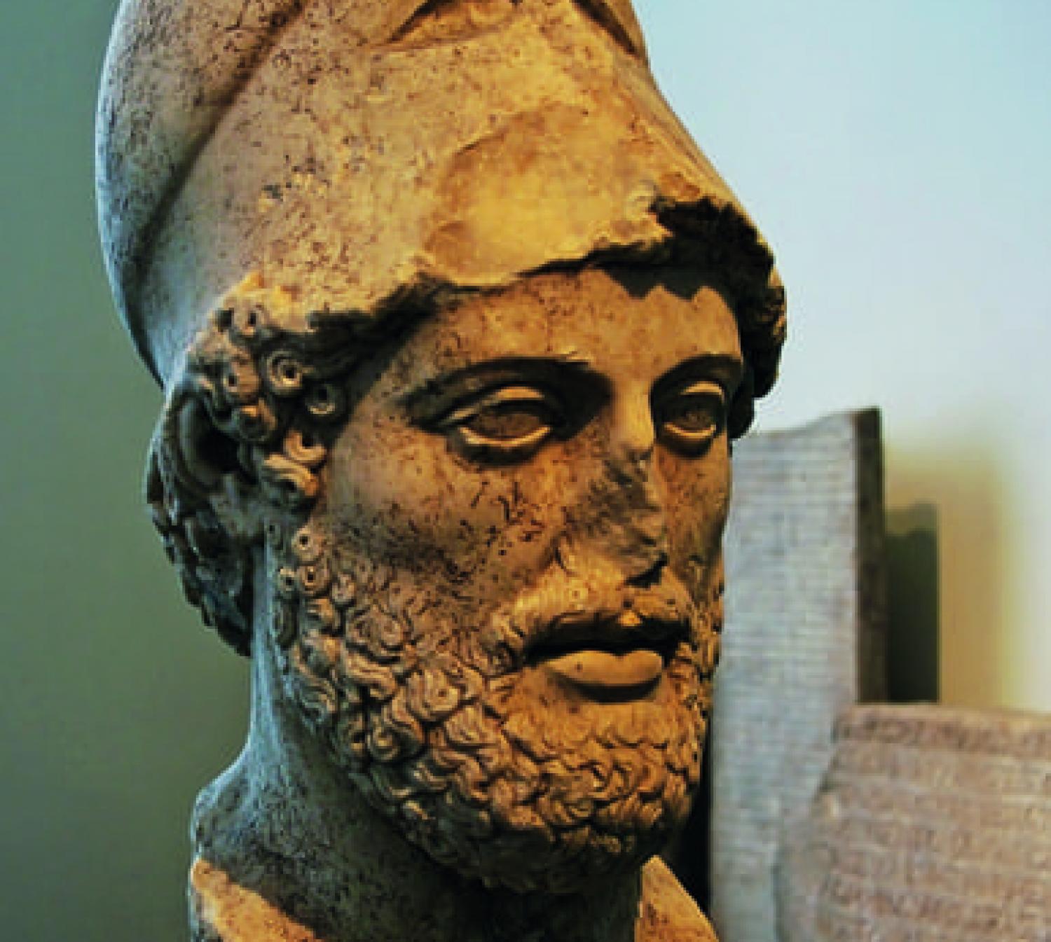 Busto di Pericle, copia romana di un originale greco. Berlino, Altes Museum.